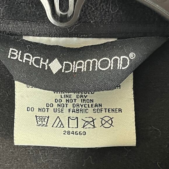 Black Diamond Men Softshell Black Full Zip Jacket Size Medium Zip Pockets Casual - Picture 5 of 9